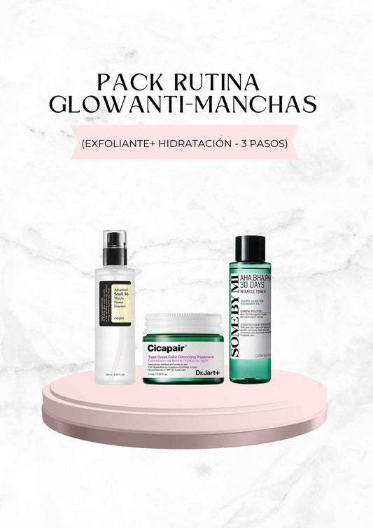 Pack Rutina Glow Anti-Manchas (Exfoliante + Hidratación - 3 pasos)